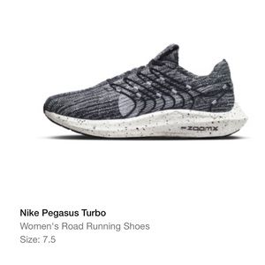 Nike Pegasus Turbo Black - Size 7.5
